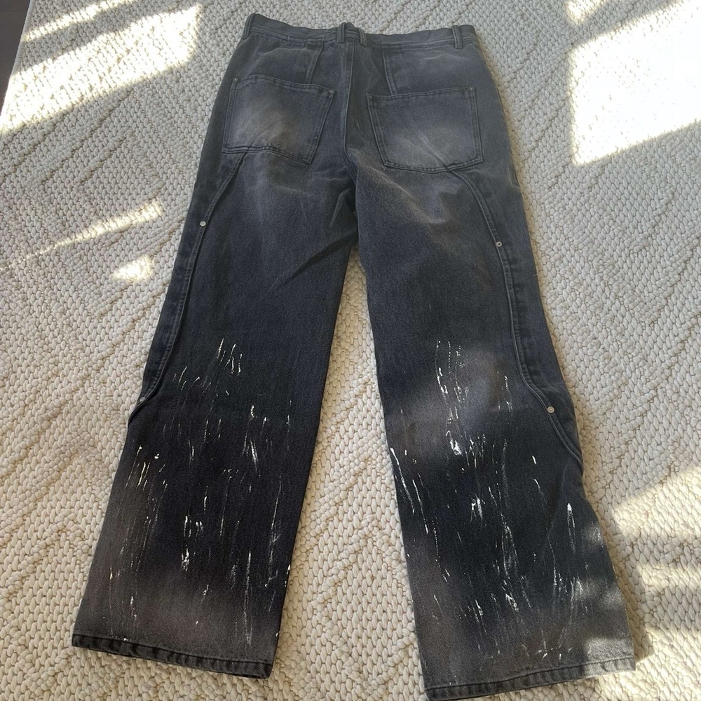 Andersson Bell Mathew Curved
Distressed Washed Baggy Men's Jeans